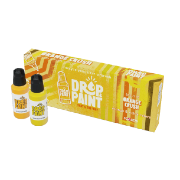 Drop & Paint Range: Paint Set - ORANGE CRUSH (8 Bottles 17 ML)