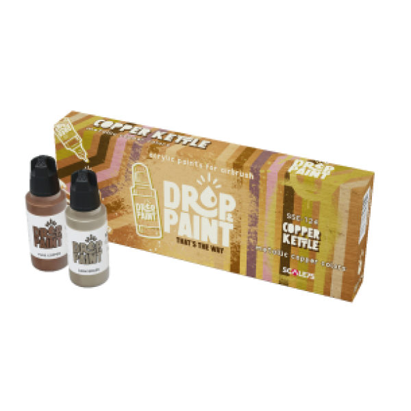 Drop & Paint Range: Paint Set - COPPER KETTLE (8 Bottles 17 ML)