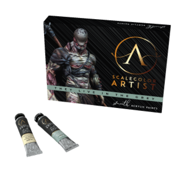 Artist Scalecolor Range: Paint Sets - THEY LIVE IN THE GREY (12 Tubes 20 ML)