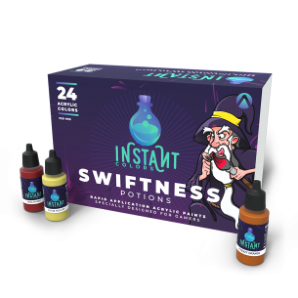 Instant Colors Range: Paint Set - SWIFTNESS POTIONS  (24 Bottles 17 ML)