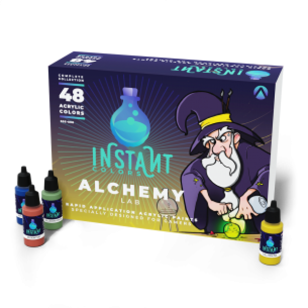 Instant Colors Range: Paint Set - ALCHEMY LAB - FULL COLLECTION (48 Bottles 17 ML)