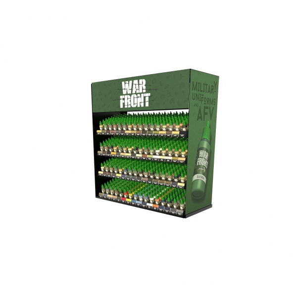 Warfront Range:  WARFRONT (RACK + PAINTS) (64 ×6 Bottles 17 ML)