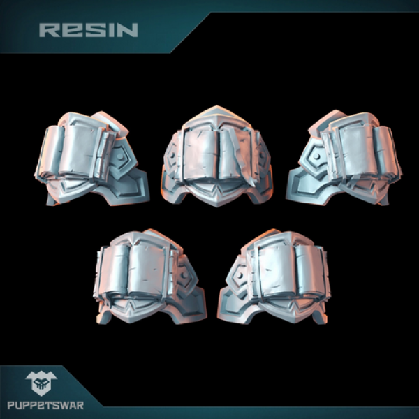 Puppetswar: (Accessory) H.I. Book Shoulder Pads (5)