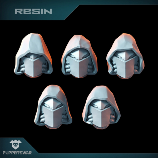 Puppetswar: (Accessory) Hooded Knight Helmets v2 (5)