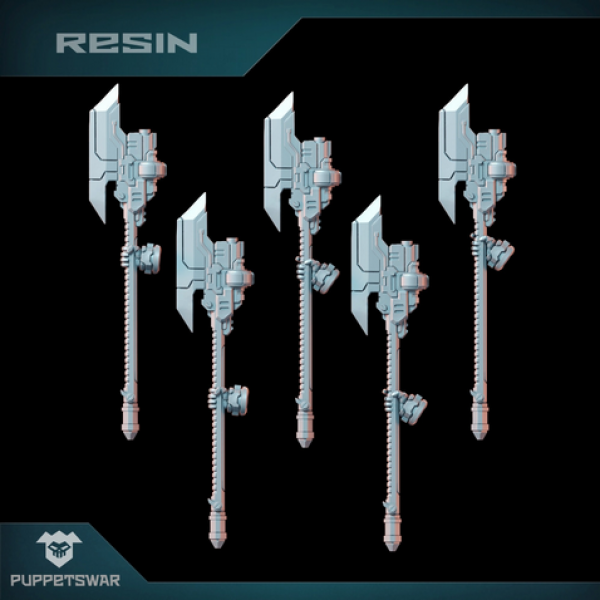 Puppetswar: (Accessory) Gun Greataxes [right] (5)