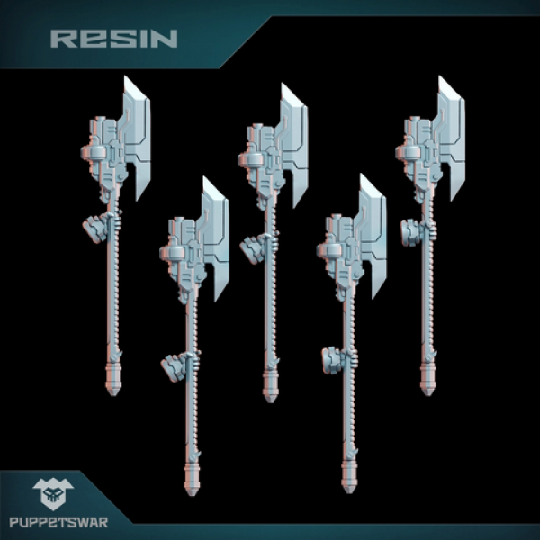 Puppetswar: (Accessory) Gun Greataxes [left] (5)