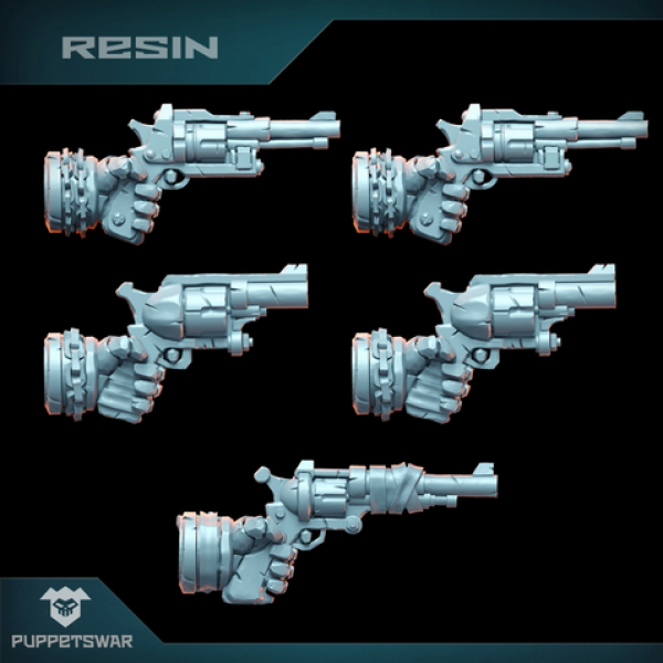 Puppetswar: (Accessory) Orc Revolvers [left] (5)