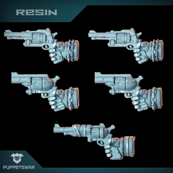 Puppetswar: (Accessory) Orc Revolvers [right] (5)