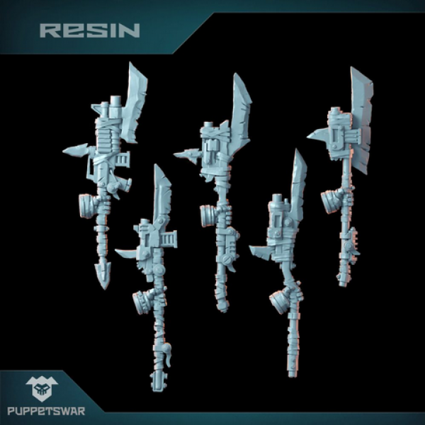 Puppetswar: (Accessory) Orc Guardian Spears [left] (5)