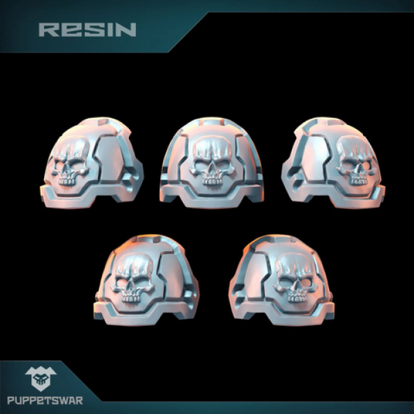 Puppetswar: (Accessory) Infernal Skull Shoulder Pads (5)