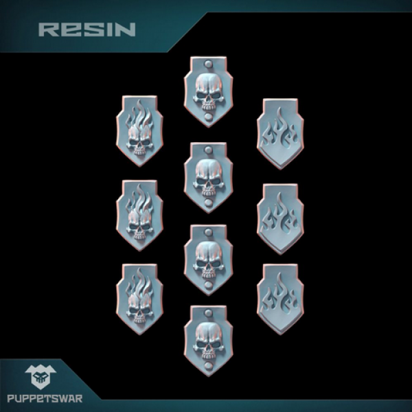 Puppetswar: (Accessory) Infernal Division Shields (10)
