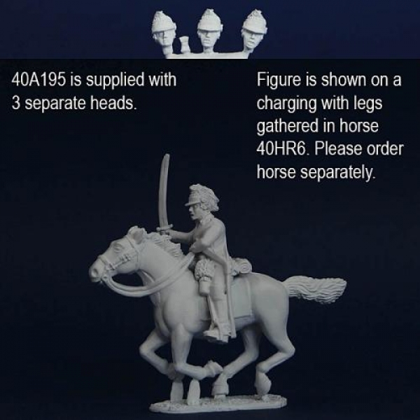 Front Rank Miniatures: 40A195 3rd Regiment Of Continental Light Dragoon - Trooper With Separate