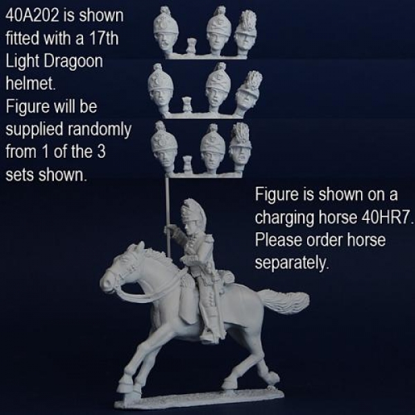 Front Rank Miniatures: 40A202 AWI British Light Dragoon (Suitable For 16th/17th Regiments) - St