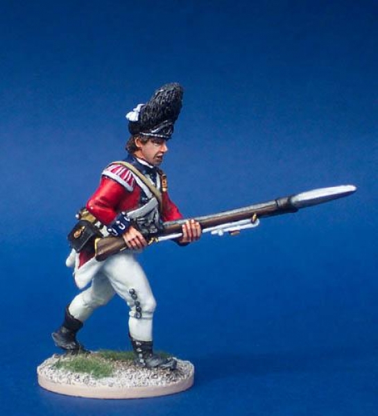 Front Rank Miniatures: 40A33 British Grenadier - Advancing, Musket At Low Porte (3 Head Variant