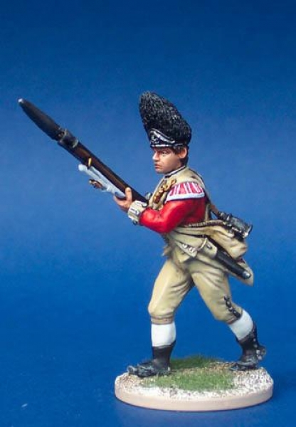 Front Rank Miniatures: 40A34 British Grenadier - Advancing, Musket At Porte (3 Head Variants) (
