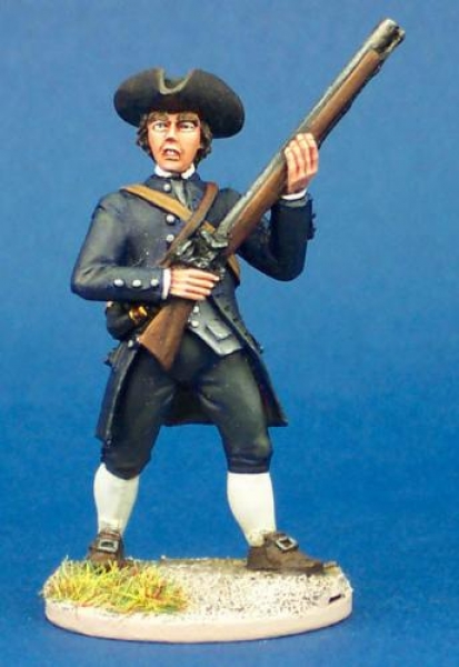 Front Rank Miniatures: 40A48 Militiaman In Coat, Standing Ready To Fire, Tricorn (1 figure) (40