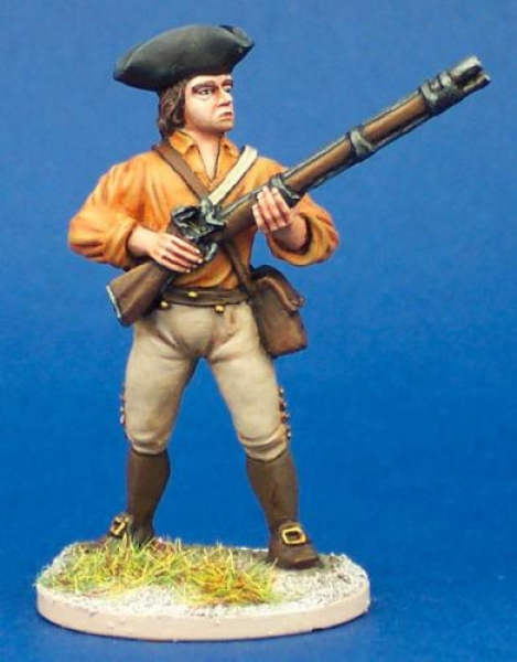 Front Rank Miniatures: 40A50 Militiaman In Shirt, Standing Ready To Fire, Tricorn (1 figure) (4