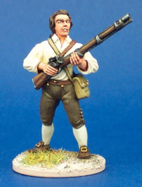 Front Rank Miniatures: 40A51 Militiaman In Shirt, Standing Ready To Fire, Barehead (1 figure) (