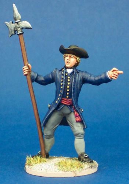 Front Rank Miniatures: 40A61 AWI Militia Command - Sergeant With Halberd (1 figure) (40mm)