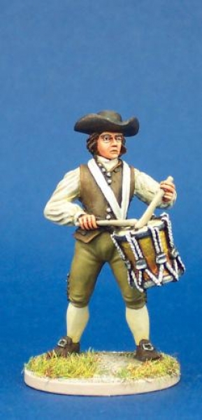 Front Rank Miniatures: 40A62 AWI Militia Command - Drummer (1 figure) (40mm)
