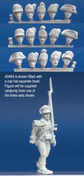 Front Rank Miniatures: 40A64 British Light Infantryman - Marching (1 figure) (40mm)