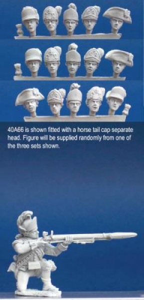 Front Rank Miniatures: 40A66 British Light Infantryman - Kneeling Firing (1 figure) (40mm)