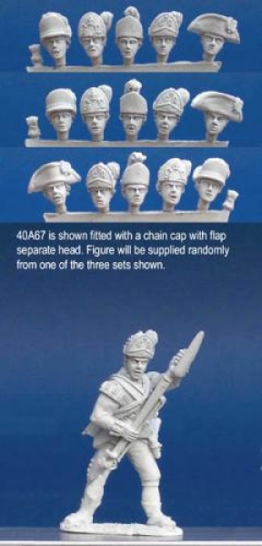 Front Rank Miniatures: 40A67 British Light Infantryman - Standing Ramming Musket (1 figure) (40