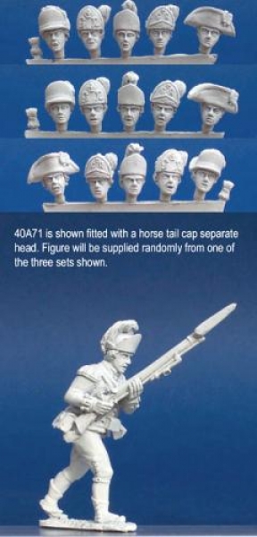 Front Rank Miniatures: 40A71 British Light Infantryman - Advancing, Musket At Porte (1 figure) 