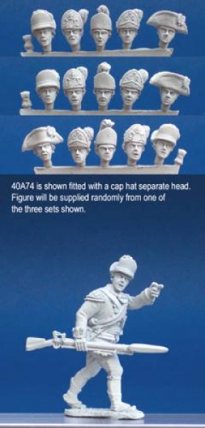 Front Rank Miniatures: 40A74 British Light Infantry Command - Officer Advancing Pointing (1 fig