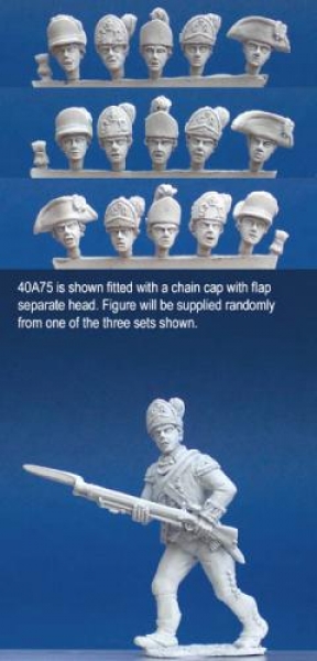 Front Rank Miniatures: 40A75 British Light Infantry Command - Officer Advancing (1 figure) (40m
