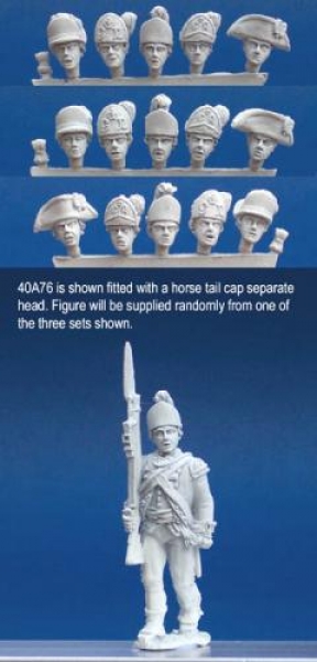 Front Rank Miniatures: 40A76 British Light Infantry Command - Officer Marching (1 figure) (40mm