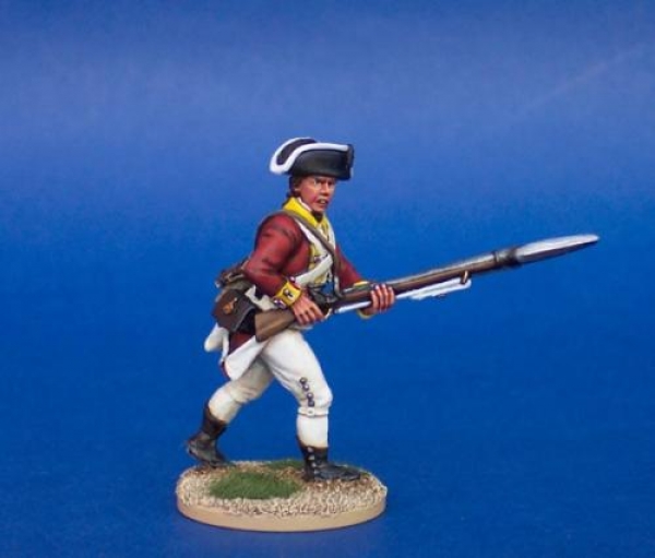Front Rank Miniatures: 40A8 British Battalion Company - Advancing, Musket At Low Porte (3 Head 
