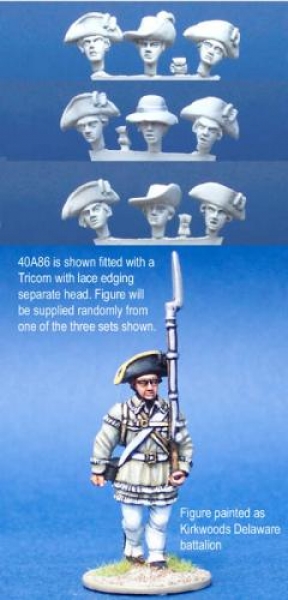Front Rank Miniatures: 40A86 Hunting Shirt - Marching, Overalls, Full Equipment (1 figure) (40m