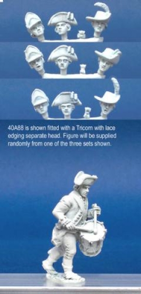 Front Rank Miniatures: 40A88 Long Regimental Coat - Drummer Marching Playing, Short Gaiters (1 