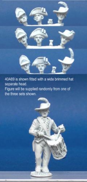 Front Rank Miniatures: 40A89 Long Regimental Coat - Drummer Marching Playing, Overalls (1 figur