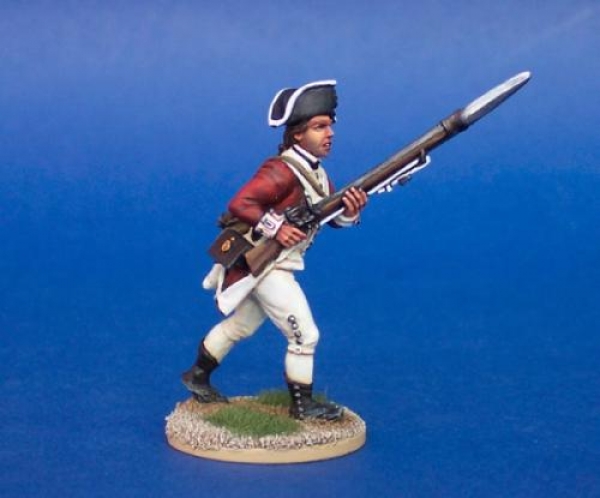 Front Rank Miniatures: 40A9 British Battalion Company - Advancing, Musket At Porte (3 Head Vari