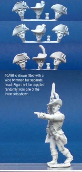 Front Rank Miniatures: 40A98 Long Regimental Coat - Officer Marching With Fusil (1 figure) (40m