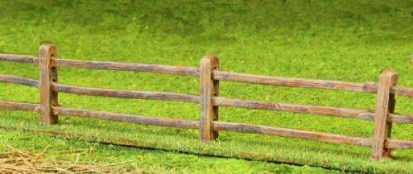 Front Rank Miniatures: 40GE3 Post & Rail Fencing Kits - Type 1 Posts With Cut Outs For Rails (4