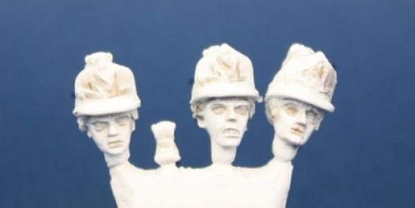 Front Rank Miniatures: 40HP2 Separate Heads Set For Light Infantryman 5th Foot (6 Heads Per Pac