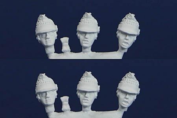 Front Rank Miniatures: 40HP4 Separate Heads Pack (2nd Regiment Of Continental Light Dragoon) (6