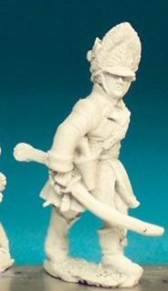 Front Rank Miniatures: AN61 Hungarian Grenadier - In Bearskin - Officer In Oberrock (6 figures)