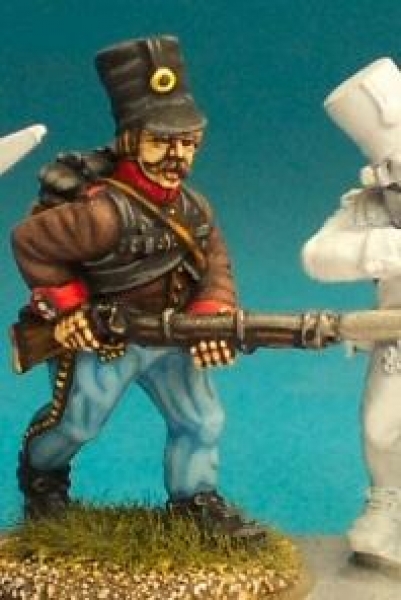 Front Rank Miniatures: AN68 Grenz Infantryman - Advancing, Low Porte (6 figures)