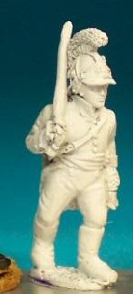Front Rank Miniatures: AN6 German Fusilier - In Helmet - Officer Marching (6 figures)