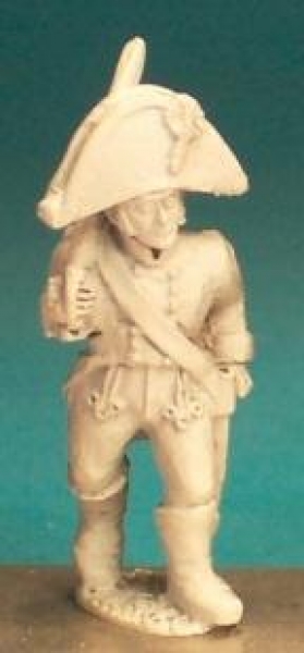 Front Rank Miniatures: AN89 Landwehr Command - Officer Marching Wearing Bicorn (6 figures)