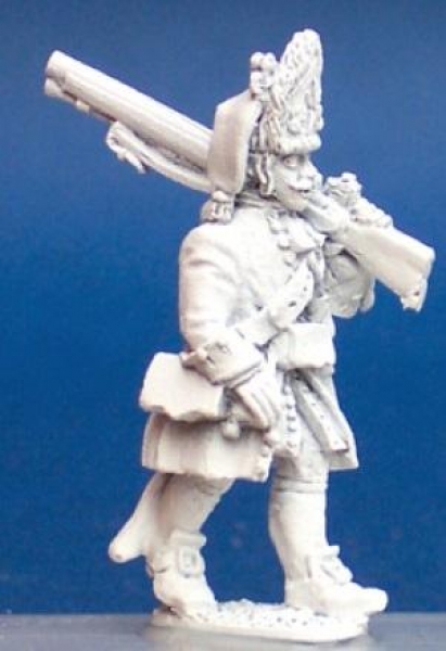Front Rank Miniatures: AS1 Grenadier Marching, Shouldered Musket (6 figures)