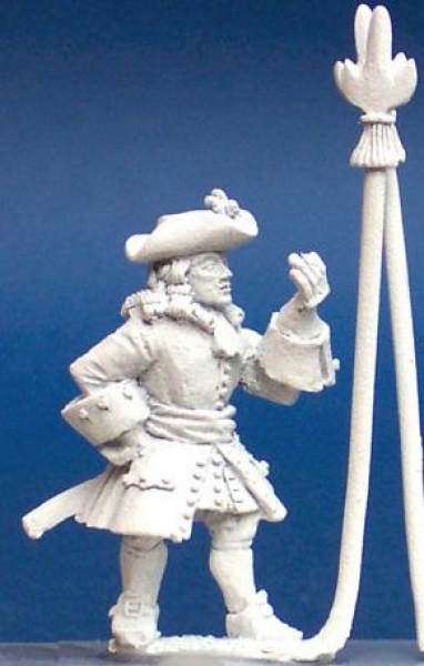 Front Rank Miniatures: AS7 Officer / Standard Bearer (6 figures)