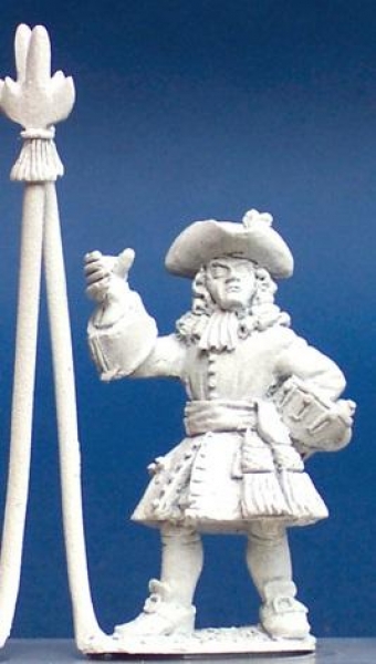 Front Rank Miniatures: AS8 Officer / Standard Bearer, Head Turned (6 figures)
