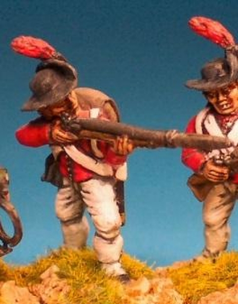 Front Rank Miniatures: AWB17 British Light Infantry Battalion Slouch Hat. Firing (6 figures)