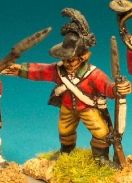 Front Rank Miniatures: AWB19 British Light Infantry Battalion - Officer In Slouch Hat (6 figure