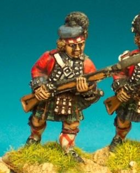 Front Rank Miniatures: AWB21 Highland Musketeer In Belted Plaid. Advancing (6 figures)